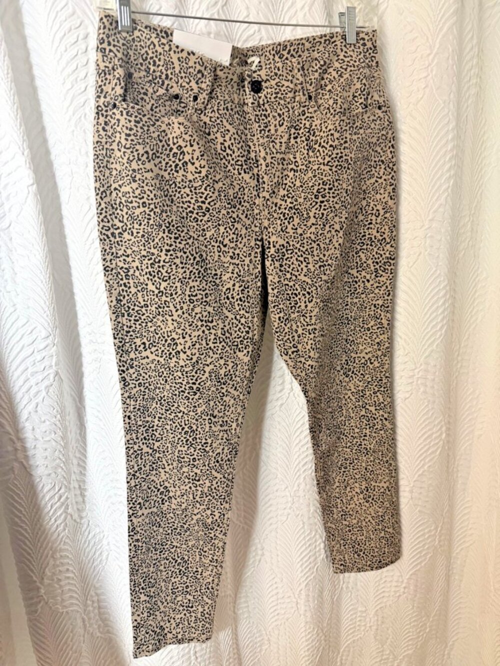 Seven7 Women's Tummyless Jean Size 16 Leopard   New with Tags
